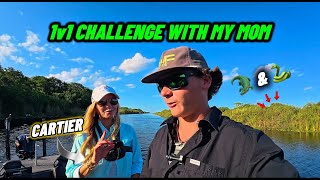 I Took My Boujee Mom Fishing In The Swamp 1V1 Fishing Challenge