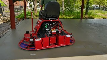 Concrete finishing ride-on trowel from Allen Engineering MP215