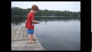 5 year old boy catches fish in record time