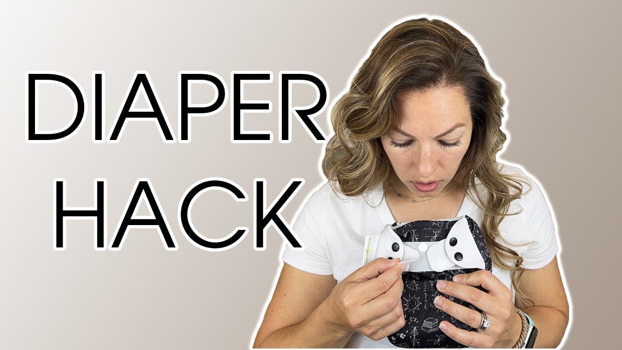DIY Cloth Diaper Hack: Snap-to-Velcro Temporary Converter Tutorial for  School, Church, and Daycare - YouTube