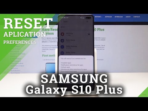 How to Restore App Preferences in SAMSUNG Galaxy S10 Plus - Reset App Permissions