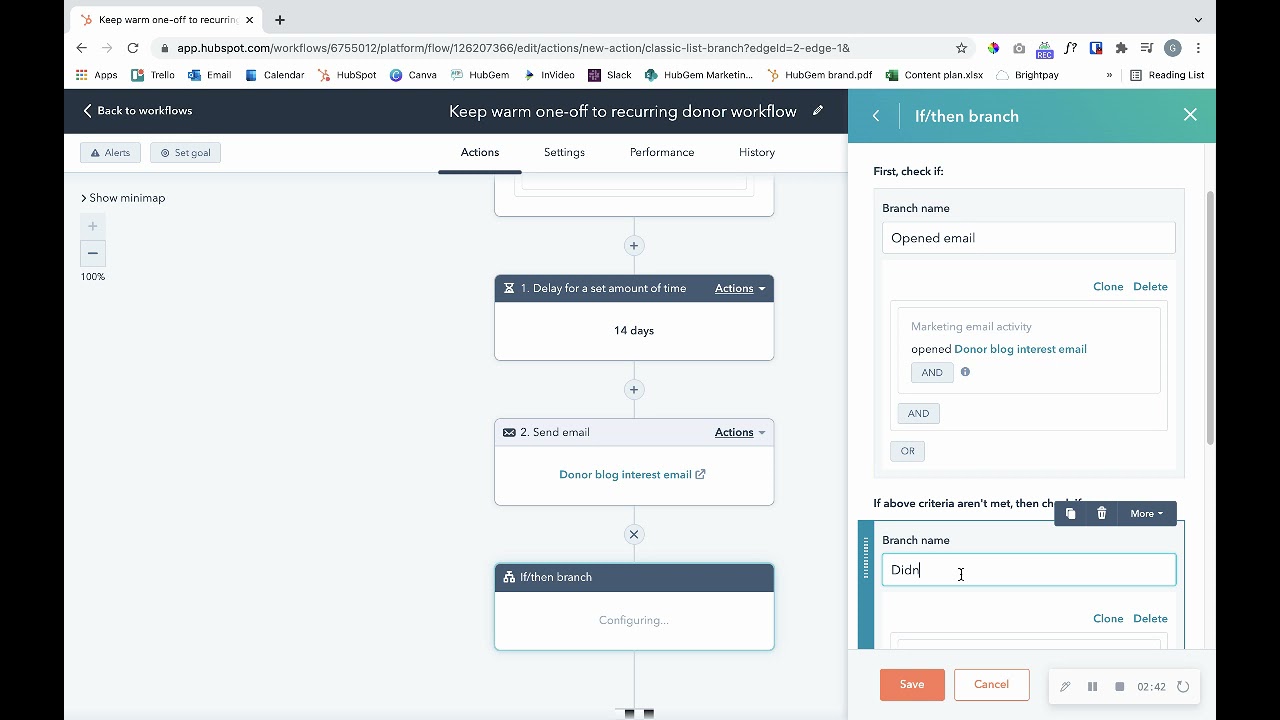 Using HubSpot automation to convert one-time donors into recurring donations