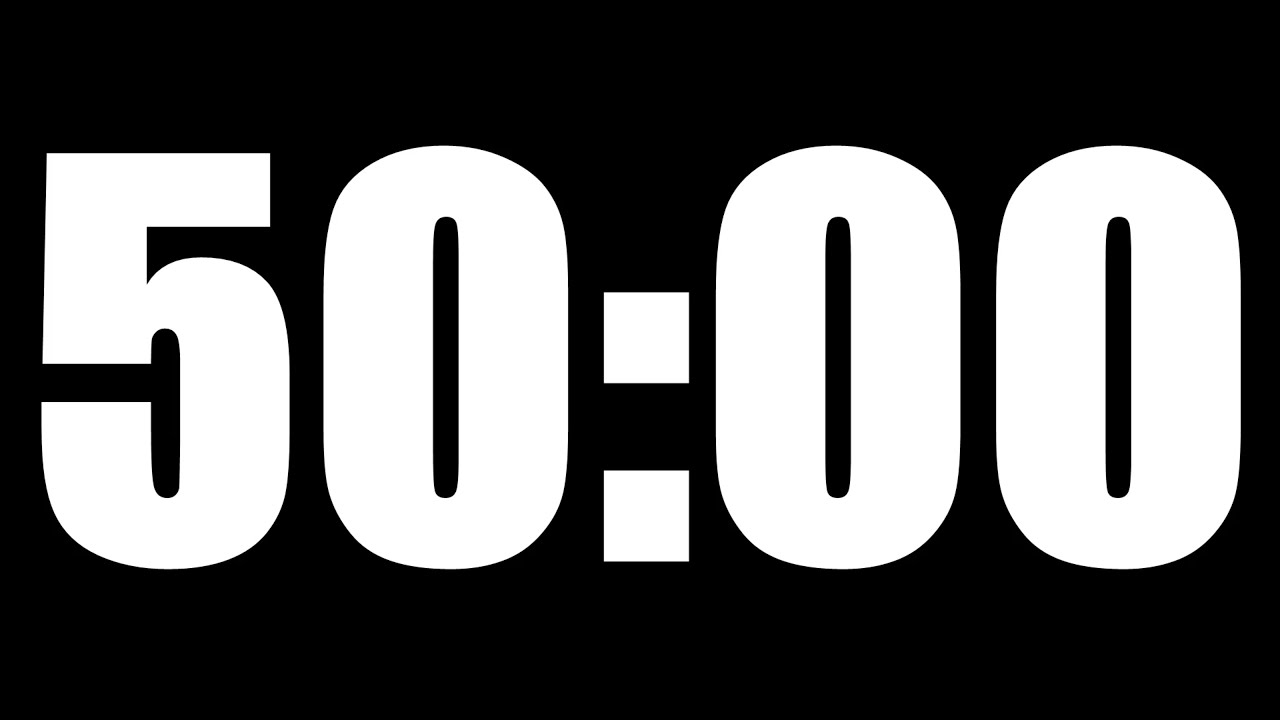 50 MINUTE TIMER | LOUD ALARM  ⏰