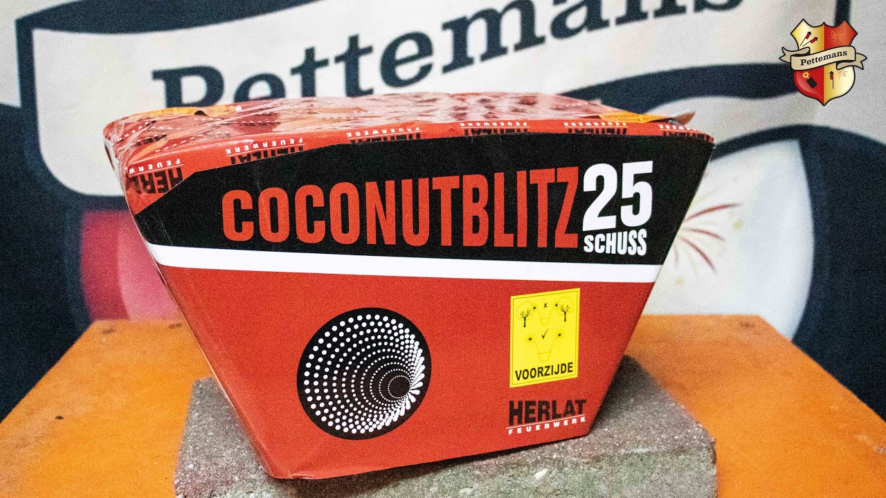 Coconutblitz - Herlat Feuerwerk 25sh Waaier cake Vuurwerk