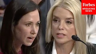 Katie Britt Accuses Democratic Colleagues Of Hypocrisy In Criticisms Of Pam Bondi
