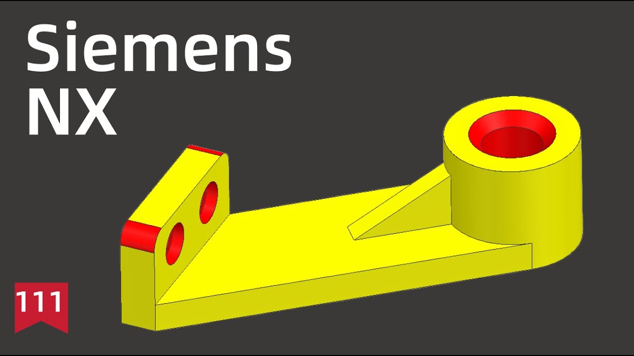 Siemens NX Tutorial for beginners,basic model exercise -111