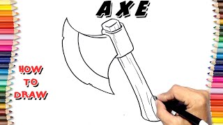 How to draw Axe easy drawing || drawing tutorial