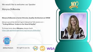 #VirtualConferenceDays #ATAGTR2025 Interactive Session (23rd Nov 2025) by Maryna Didkovska