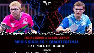 Felix Lebrun vs Alexis Lebrun | Extended Highlights | MS QF | #USSmash 2026