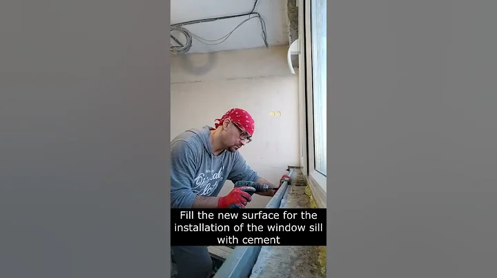 surface for the window sill with cement #diy #shorts - DayDayNews