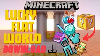 How to download lucky flat world in Minecraft pocket edition #minecraft #gaming screenshot 4