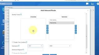 Configuration PBX Yeastar S20  inbound  and outbound Routes 1