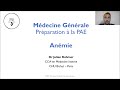 Anmie  prparation pae mdecine gnrale
