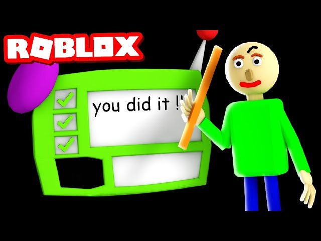 Answering Baldi S 3rd Question In Roblox Roblox Roleplay Youtube - 1 million update descendants 3 roleplay roblox