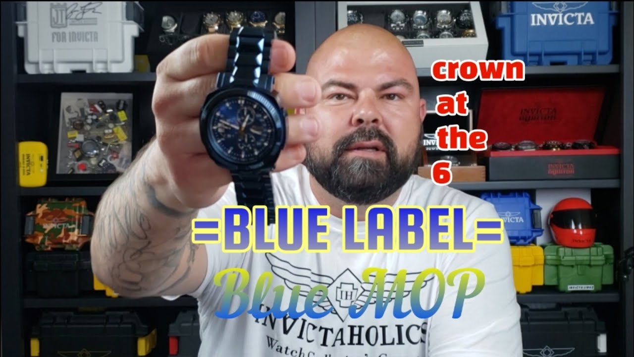 INVICTA BLUE LABEL RESERVE RUSSIAN DIVER 31023 DAY RETROGRADE BLUE 