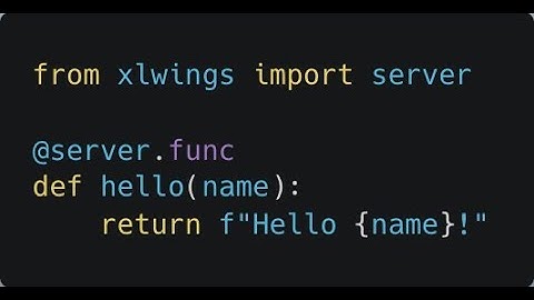 Excel Custom Functions ("UDFs") with Python and Azure Functions (webinar)