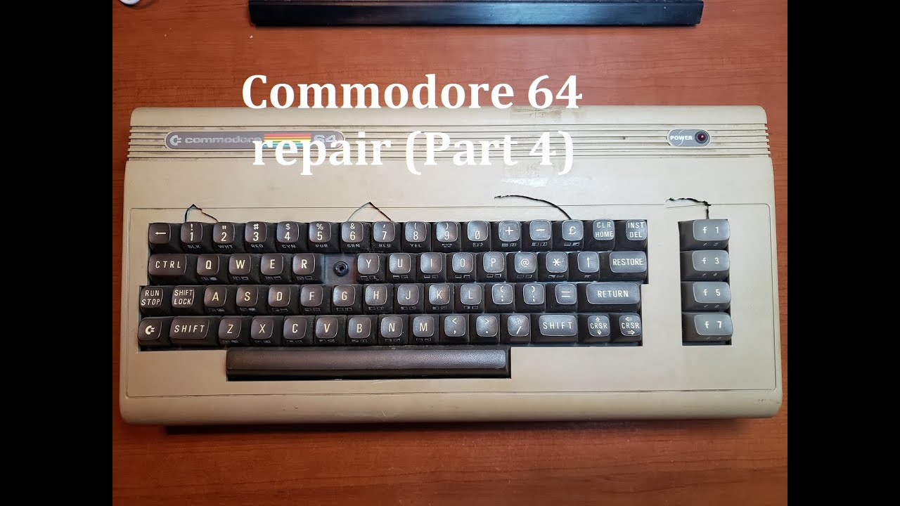 Commodore 64 Repair (Part 4) Fix Keyboard & New Case YouTube