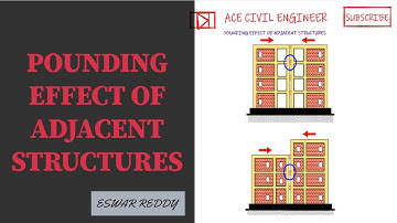 POUNDING EFFECT OF ADJACENT STRUCTURES | EARTHQUAKE ENGINEERING | CIVIL ENGINEERING
