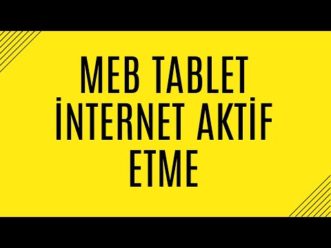 #MEB #Tablet #internet nasıl aktif edilir aidata (sim Kartlı)