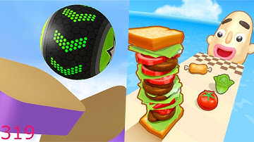 Sandwich Runner Vs Going Balls Android iOS Gameplay - 319