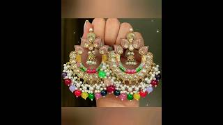 stylish earrings design party wear #subscribe #fashion #youtubeshorts#jhumka #suits #design#shorts