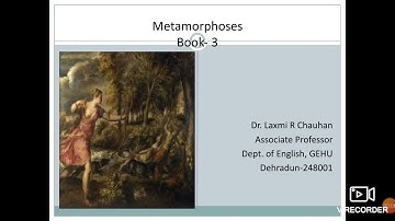 Actaeon Metamorphoses, Book-3