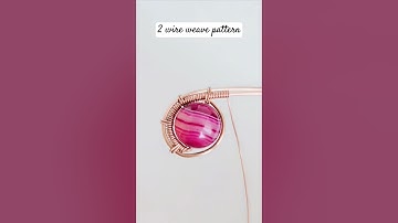 2 Wire Weave Pattern #diy #jewelrycrafting #wireweaving #wirewrappedjewelry