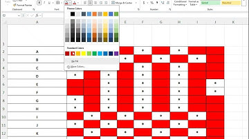 EXCEL BLANK CELL COLOR