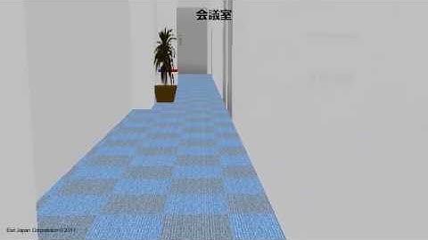 【3D GIS 動画】インドア フライスルーアニメーション
