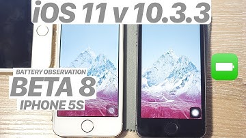 iOS 11 BETA 8 vs. iOS 10.3.3 - SPEED TEST + BATTERY + Benchmark! (iPHONE 5S) #iOS11 #IPHONE5S
