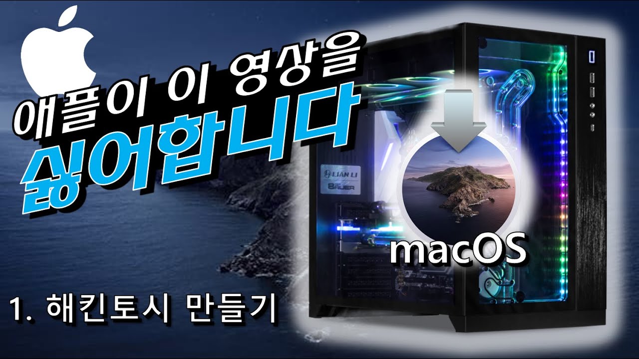 집에 있는 PC로 나만의 맥 만들기(해킨토시, 커스텀맥, 카탈리나, macOS Catalina)