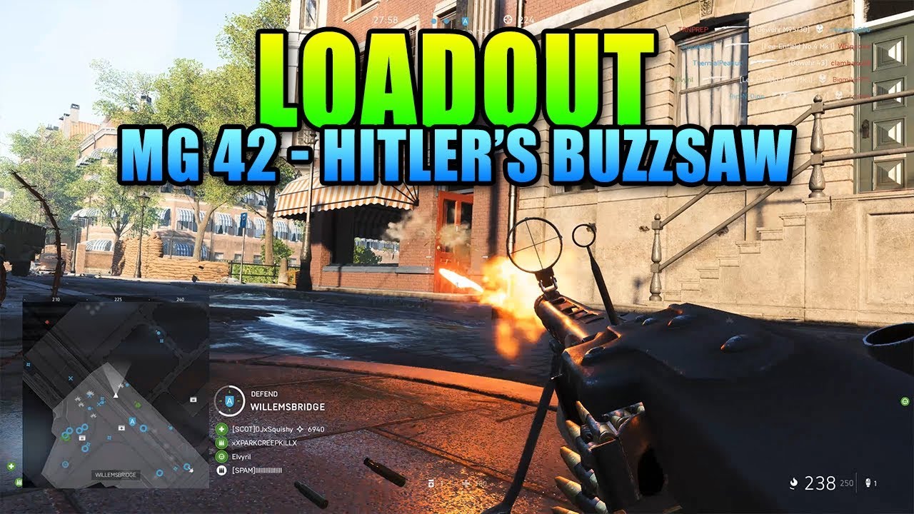 Loadout Mg 42 Hitler S Buzzsaw Battlefield 5 Weapon Review Youtube
