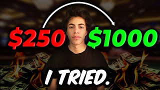 I TRIED TO MAKE $1000 PLAYING FIRST PERSON BLACKJACK....