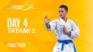 LIVE 🔴 Karate One Youth League Porec 2026 | Day 4 - Tatami 1