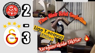 Fanatik Fenerbahçeli Galatasaray Maçı İzlerse Tepki Videosu Karagümrük 2-3 Galatasaray Şfet