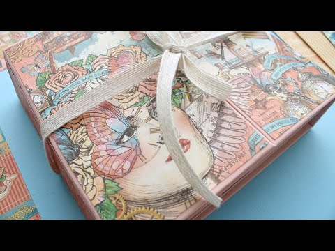 TUTORIAL ✂ MINI ÁLBUM con ENCUADERNACIÓN DE ESPINA 📔| Tutorial de Scrapbook