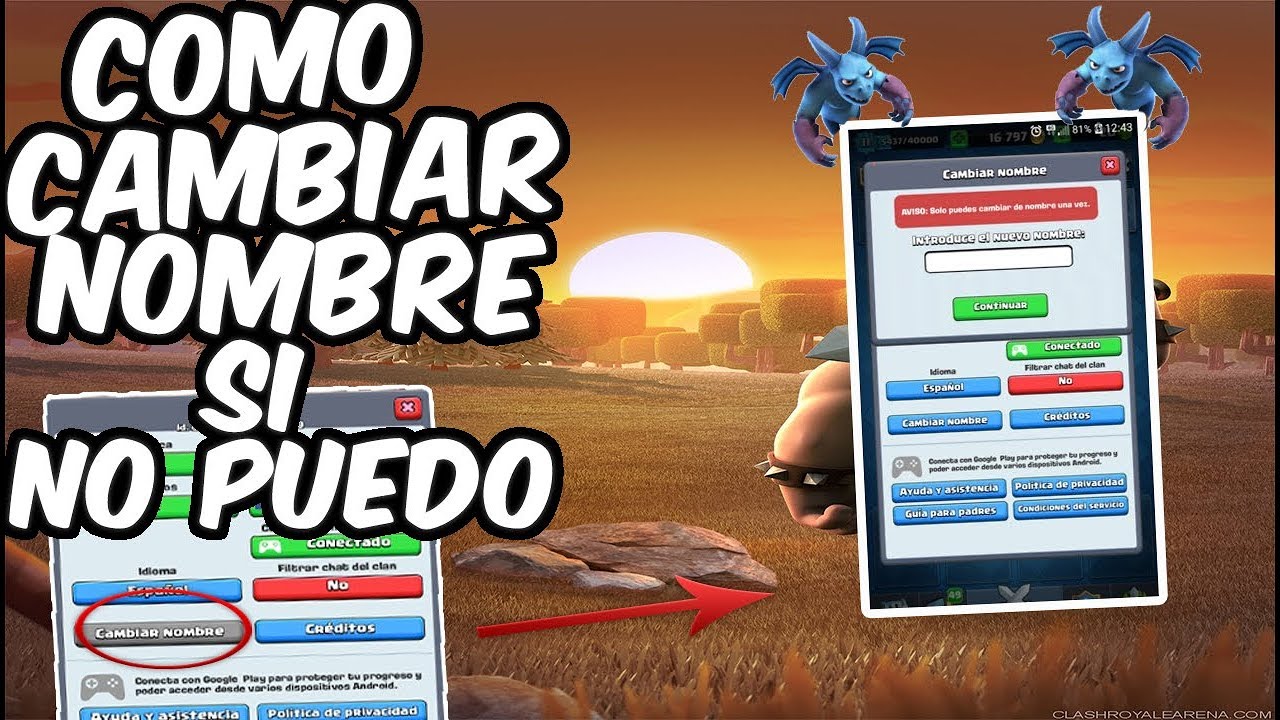 Como Cambiar Nombre En Clash Royale