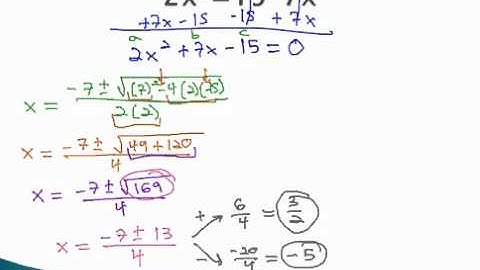 Quadratic Formula - Make Equal to Zero - YouTube.mp4