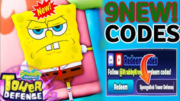 ⚠️UPD⚠️ ALL WORKING CODES For SpongeBob Tower Defense December 2025 - Roblox SpongeBob TD Codes 2025