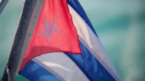 Cuban Flag Stock Video