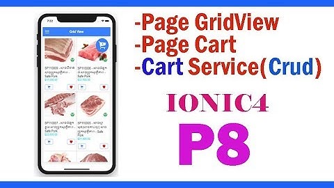 Shopping chart ionic 4 part 8 | full