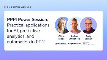 Practical applications for AI, predictive analytics, and automation in PPM