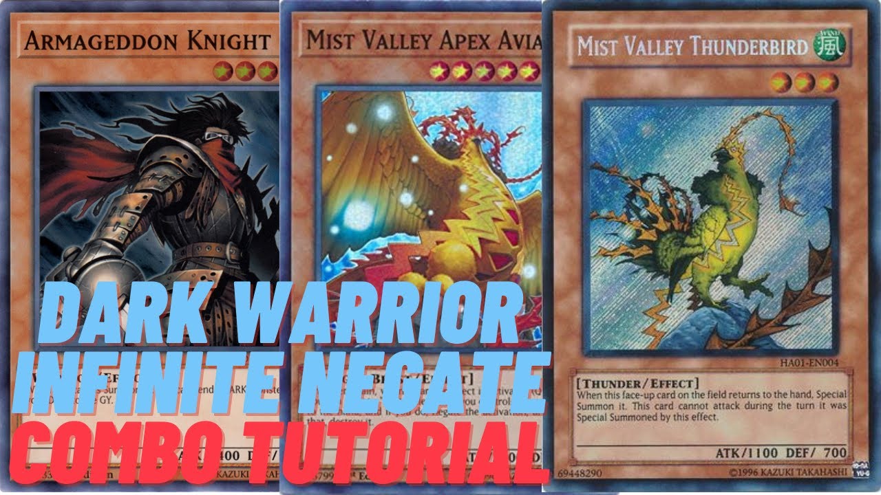 YU-GI-OH! Dark Warrior Infinite Negate Combo Tutorial March 2021