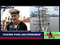 La Fragata Libertad regresa al país. Conocemos la cocina a bordo con el Cabo Segundo