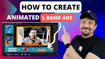 How To Create Animated Video L Band Ads | Animated L Band Ads In Live Stream |  OBS Studio