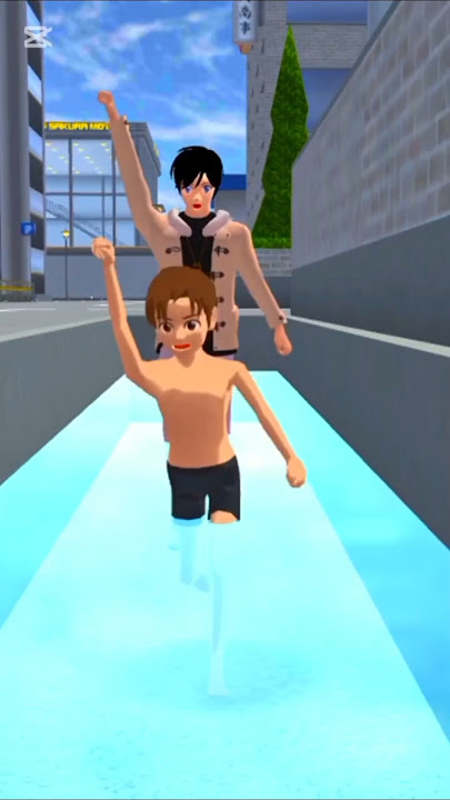Taiga is running for yota to take bath funny drama 😁😆😀🤣 #sakuraschoolsimulator #trending #shorts