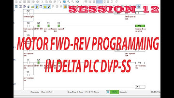 MOTOR FORWARD REVERSE IN DELTA PLC DVP-SS2 | Class 12 | PLC Ladder logic | BeingGuruElectrical