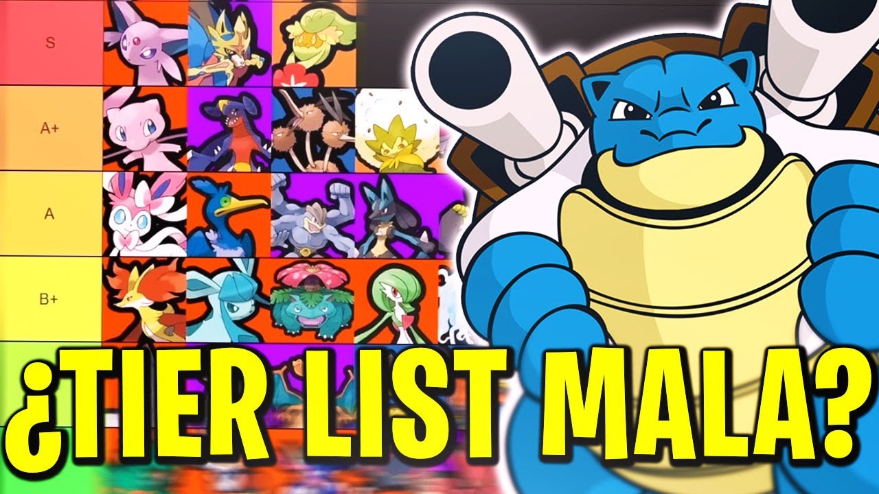 REACCIÓN TIER LIST de MEJORES POKEMON RANKED MASTER en POKEMON UNITE de ...