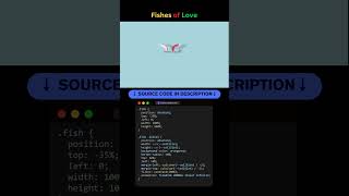 Fishes of Love – Romantic CSS Swimming Animation #coding #coding #programming #love #webdesign #uiux