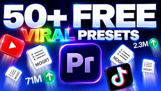 I’m Giving Away 50  FREE Premiere Pro Presets & Transitions